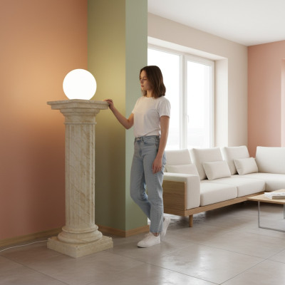 Designerska lampa kolumnowa Lampa Klosz dekoracyjnej lampy kolumnowej Lampa 6854 Nowość