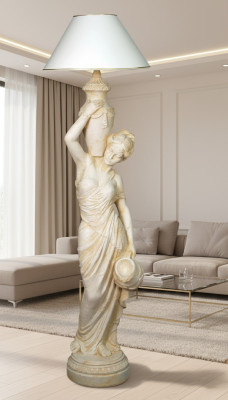 Lampa podłogowa do salonu Lampa lampy stojące XXL design Lampa rzeźba figurowa nowość