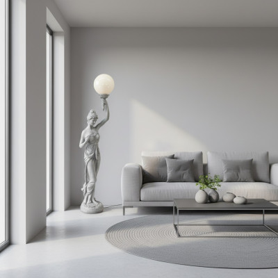 XXL designerska lampa podłogowa do salonu Lampa lampy stojące Lampa rzeźba figurowa nowość
