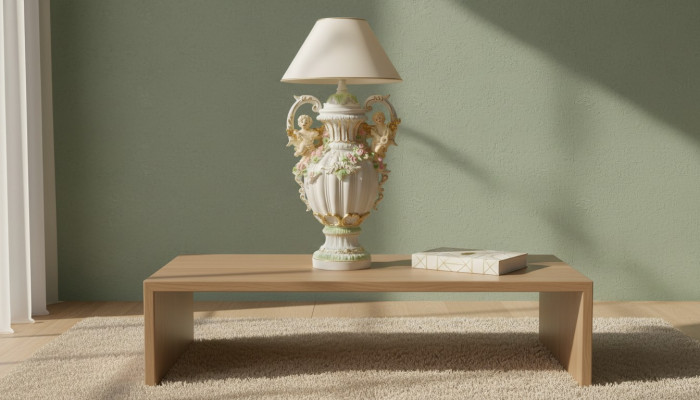 XXL 100cm Tabela Lampa Lampa Stolik nocny Lampy Leuchten Stojak na Lampę Podłogową Nowość