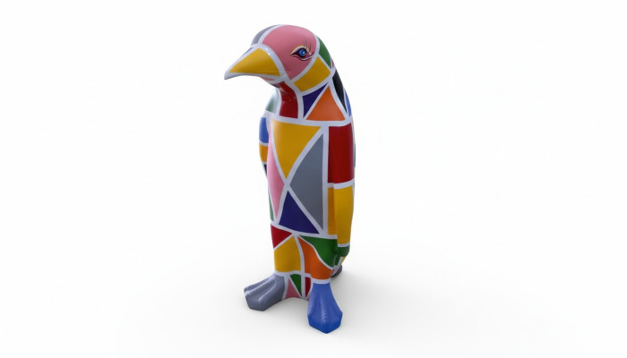 Projekt luksusowej rzeźby figurowej Praca fizyczna XXL 67cm figurki zwierząt pingwinów