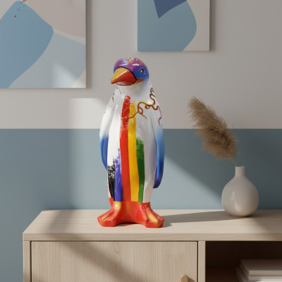 Projekt luksusowej rzeźby figurowej Praca fizyczna pingwina rzeźby zwierząt XXL Figurki 67cm