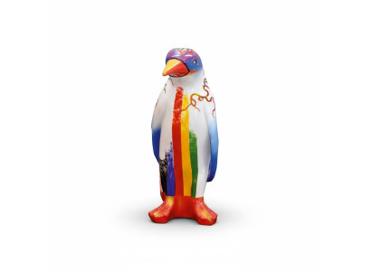 Projekt luksusowej rzeźby figurowej Praca fizyczna pingwina rzeźby zwierząt XXL Figurki 67cm
