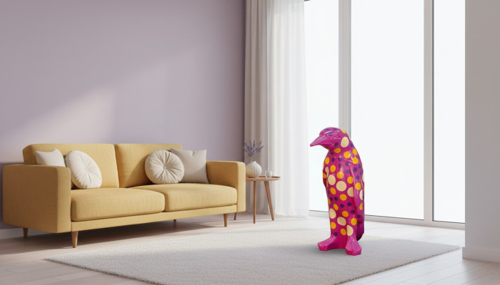 Projekt Pingwin Rysunek Statua Rzeźba Figurki Rzeźby Dekoracja Deco 3079 Nowość
