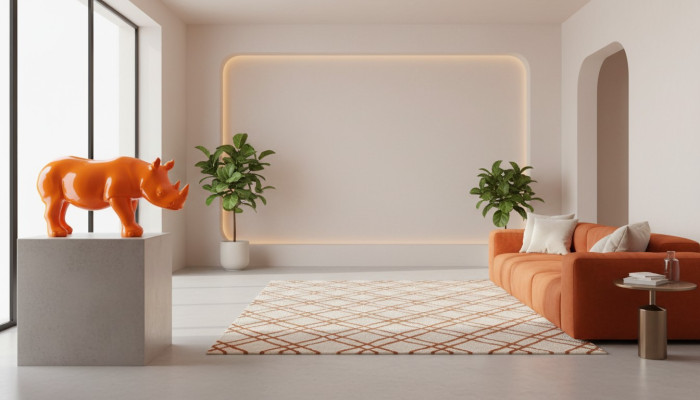 Projekt Nosorożec Rysunek Statua Rzeźba Figury Rzeźby Dekoracja Deco 3087 Nowość