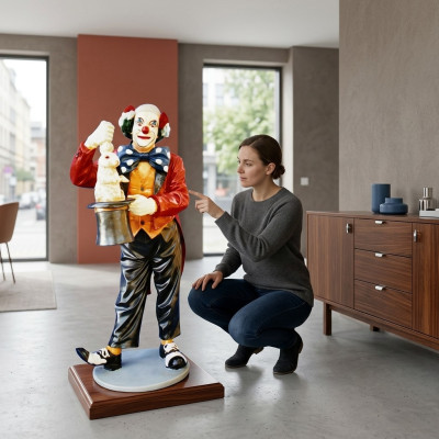 Projekt klauna magika figurka statua rzeźba figurki rzeźby dekoracja dekoracja 5027