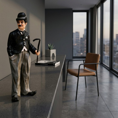 Projekt Chaplin Rysunek Statua Rzeźba Figurki Rzeźby Dekoracja Deco 5358 Nowość