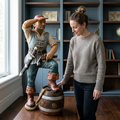 Projekt figurki pirata statua rzeźba figurki rzeźby dekoracja Deco 5601 nowość