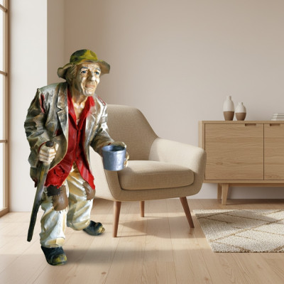 Projekt Żebrak Figurka Statua Rzeźba Figurki Rzeźby Dekoracja Deco 5623 Nowość