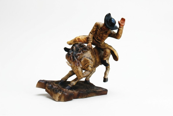 Projekt kowbojskiego rodeo koń rysunek statua rzeźba figurki rzeźby dekoracje 5641