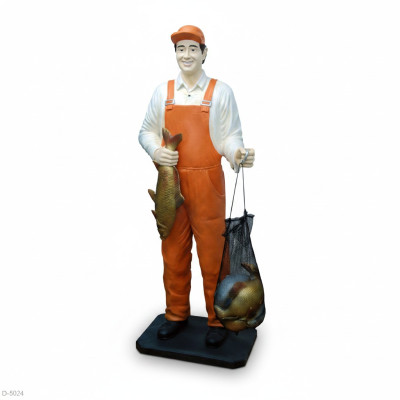 Projekt Rybak Rysunek Statua Rzeźba Figurki Rzeźby Dekoracja Deco 5661 Nowość