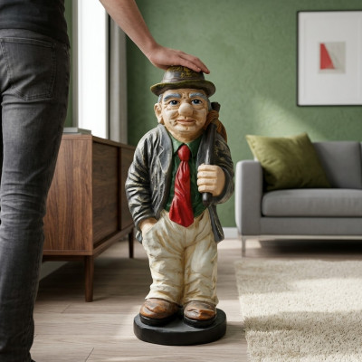 Projekt Dziadek Postać Statua Rzeźba Figurki Rzeźby Dekoracja Deco 5663
