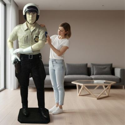 Projekt Policjant Figurka Statua Rzeźba Figurki Rzeźby Dekoracja Deco 5682