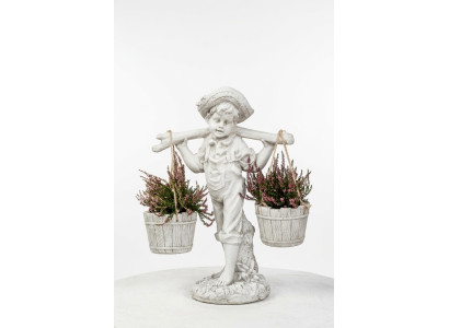 Figura Biała doniczka dekoracja doniczkowa figura doniczki ogrodowe