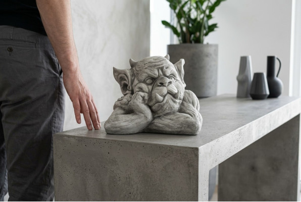 Troll 19cm rzeźba projekt rysunek statua figurki ogrodowe posągi