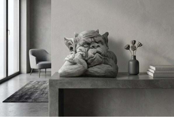 Troll 19cm rzeźba projekt rysunek statua figurki ogrodowe posągi