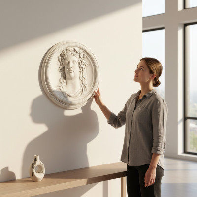 Panel Ściana Relief Zdjęcia Zdjęcie Antyk Styl Roman 3D Dekoracja Ściana
