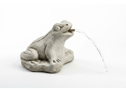 Figurka ogrodowa „Żaba Fontaine” 20cm figurka ludzi ze stawu rzucona w kamień