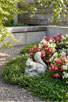 Ogród ozdobny posąg wiewiórki rzeźba figury rzeźba projekt