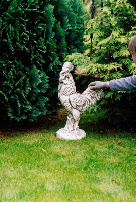 Dekoracje ogrodowe Posąg kurczaka Rzeźba Figurki Projektant rzeźb