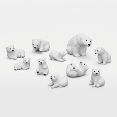 Dekoracje ogrodowe Posąg niedźwiedzia polarnego Rzeźba Figurki Projektant rzeźb