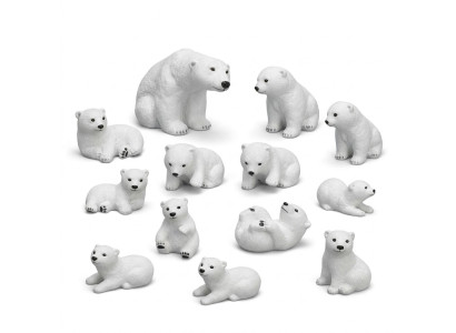Figurka niedźwiedzia polarnego 18cm statua niedźwiedzia dekoracje ogrodowe figurki dekoracja posągów
