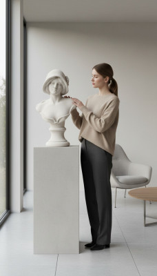 Popiersie kobiety Antyk w stylu antycznym 40cm kamienna figura rzeźbiarska