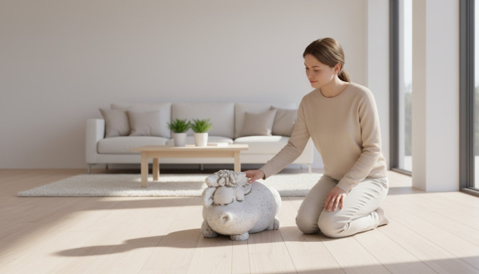 Dekoracja ogrodowa Hippo Patio kamienne figurki rysunek dekoracyjny posąg