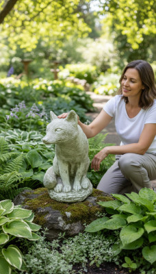 Dekoracja ogrodowa Fox Patio kamienne figurki figurka dekoracyjna statua