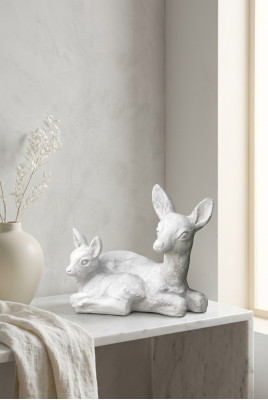 Dekoracja ogrodowa Bambi taras kamienne figurki rysunek dekoracyjny posąg