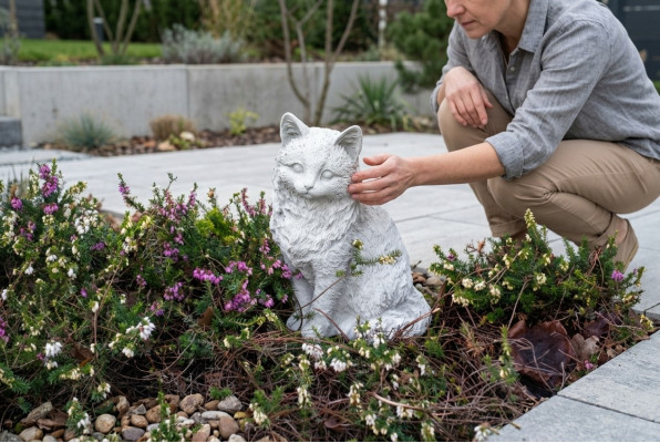 Dekoracyjna dekoracja ogrodowa Cat Patio figurki kamienna figura statua