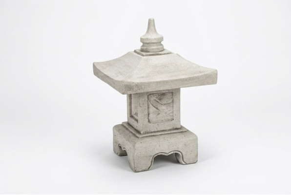 Feng Shui, figura ogrodowa, rzeźba, japońska odlewana z kamienia dekoracja ogrodowa, figura domu