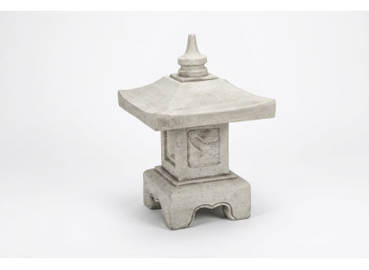 Feng Shui, figura ogrodowa, rzeźba, japońska odlewana z kamienia dekoracja ogrodowa, figura domu