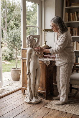 Kobieta 98cm rzeźba projekt rysunek statua figury ogrodowe posągi