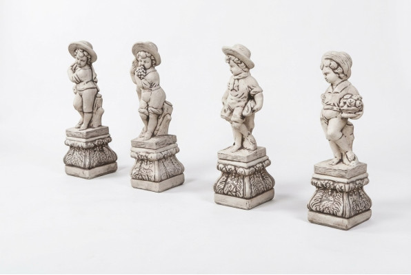 Chłopiec 70cm Figurka Statua Figurki Rzeźba Rzeźby Ogród Biały Dekoracja