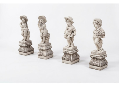 Chłopiec 70cm Figurka Statua Figurki Rzeźba Rzeźby Ogród Biały Dekoracja