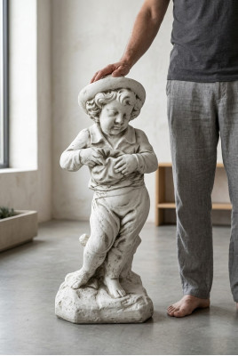 Chłopiec 69cm Rysunek Statua Figurki Rzeźba Posągi Dekoracja ogrodowa