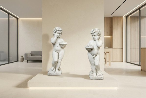 Chłopiec 72cm Rysunek Statua Figurki Rzeźba Posągi Dekoracja ogrodowa