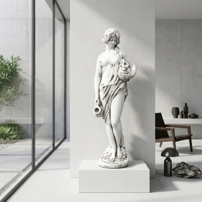 Fontainen Staw Figura Statua Eva Figurki Rzeźby Rzeźby Rzeźby