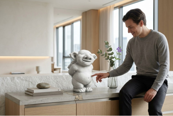 Troll 19cm Rzeźba Projekt Figura Posąg Ogrodowe Figury Posągi Rzeźby 101017