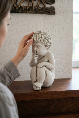 Dekoracyjna dekoracja grobu Nagrobek Kamienna dekoracja Figura Anioła Rzeźba Bóg Święty