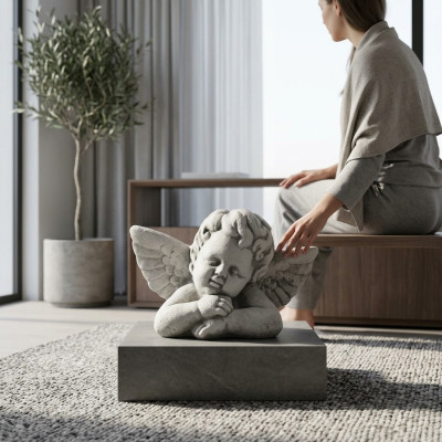 Anioł 14cm rzeźba projekt rysunek statua figurki ogrodowe posągi