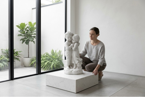 Dziecko 40cm rzeźba projekt rysunek statua figurki ogrodowe posągi