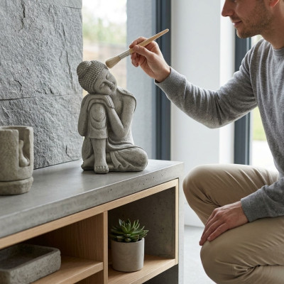 budda malezja statua rysunek figury ogrodowe posągi rzeźba dekoracyjna