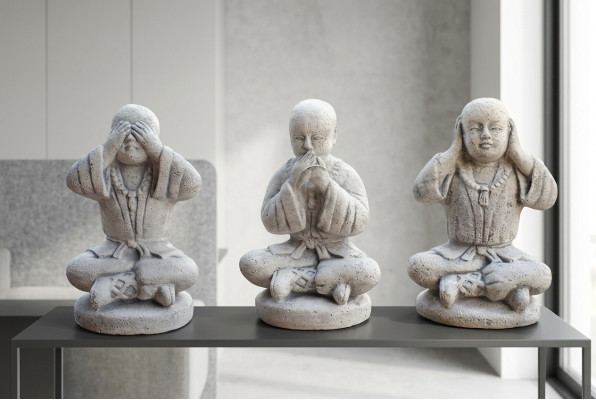 25cm Shaolin Kung Fu Figurka Statua Figurki Myśliwskie Dekoracyjne Białe Posągi