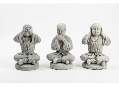 25cm Shaolin Kung Fu Figurka Statua Figurki Myśliwskie Dekoracyjne Białe Posągi