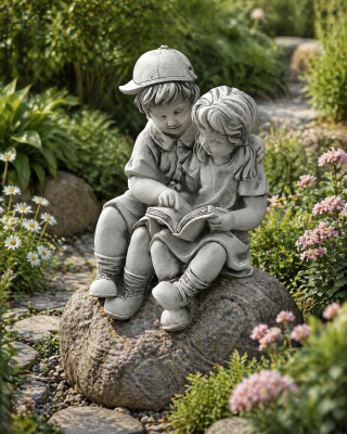 40 cm rzeźba dekoracyjna projekt figura statua figury ogrodowe szare naturalne posągi