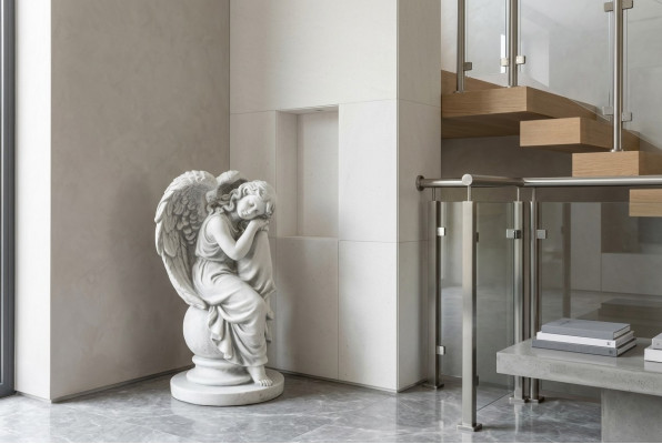 Anioł 36cm rzeźba projekt rysunek statua figurki ogrodowe posągi