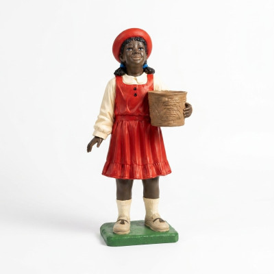 Projekt czarne dziecko dziewczyna figurka statua rzeźba figurki rzeźby dekoracja 7061
