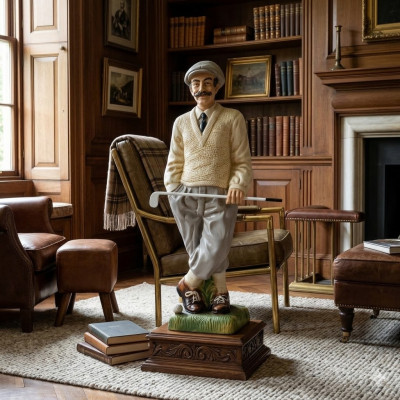 Projekt golfisty figurka statua rzeźba figurki rzeźby dekoracja dekoracja 7610